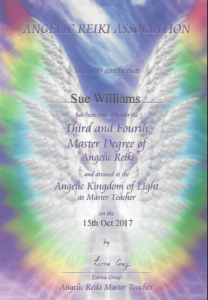 Angelic Reiki certificate